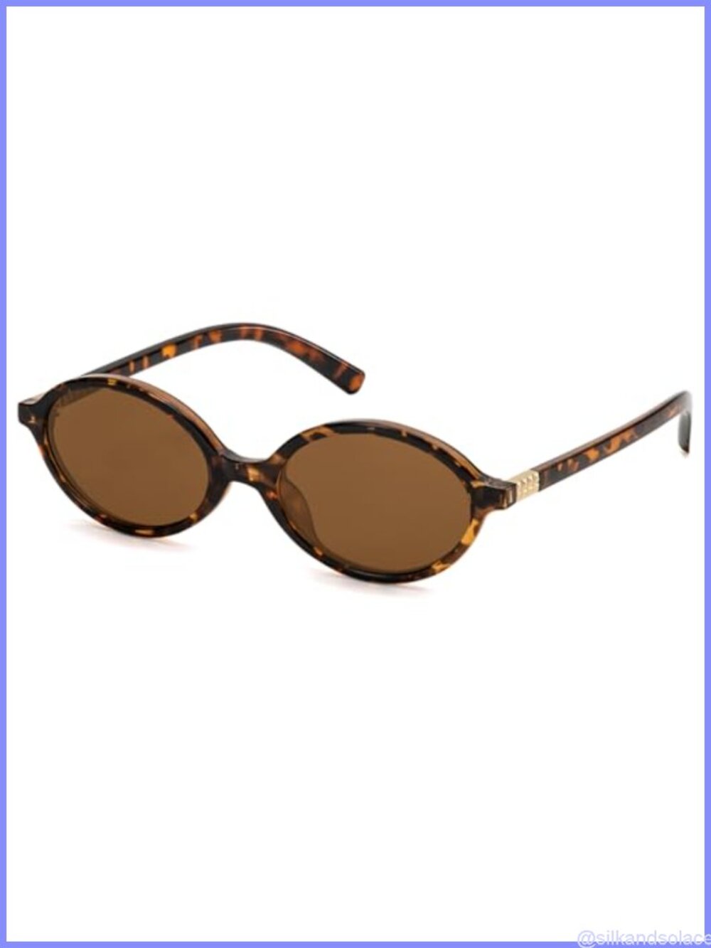 Retro Oval Sunglasses UV400 Protection Small Frame Women